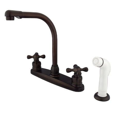Kingston Brass Victorian Centerset Kitchen Faucet, Oil Rubbed Bronze KB715AX
